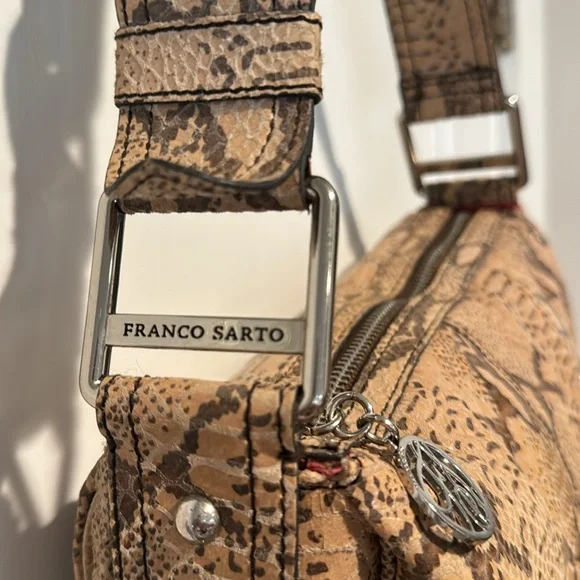 Franco Sarto python shoulder bag - Picture 3 of 11